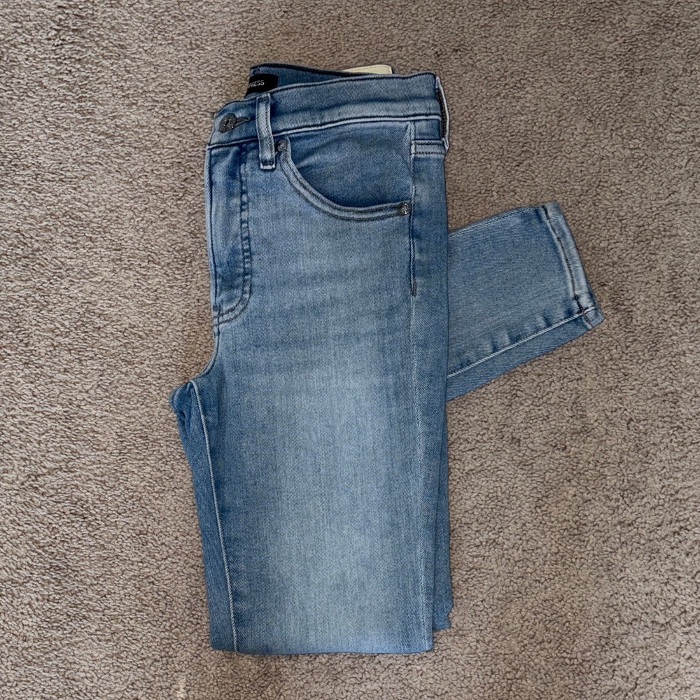Express Light Blue Skinny Jeans
